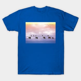 Elephants on the Wires T-Shirt